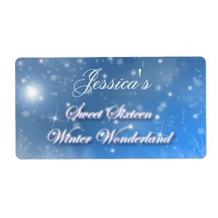 Sweet sixteen, Winter Wonderland, Étiquette d'eau
