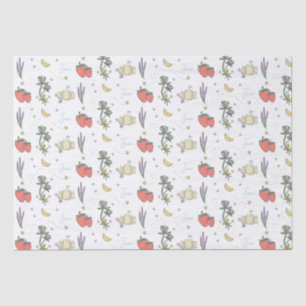 Sweet Sketched Summer Berry First Baby Shower  Tissue Paper