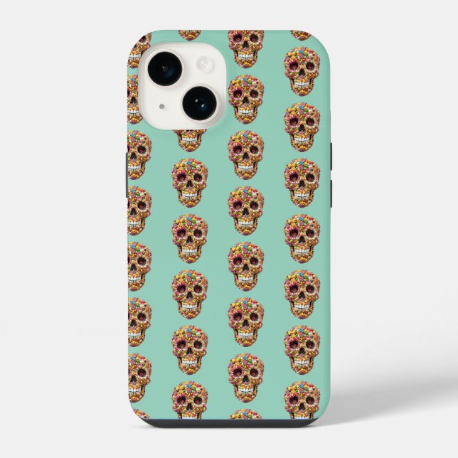 Sweet Skulls iPhone Case (Back)