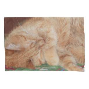 Sweet Sleeping Ginger Boy Pillowcase