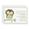 Sweet Sleepy Green Owl Neutral Baby Shower