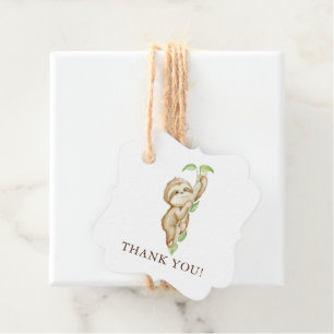 Sweet Sloth Baby Shower Favour Favour Tags