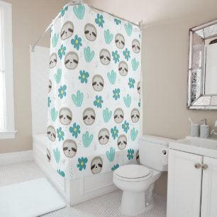 Sweet Sloth Floral Pattern