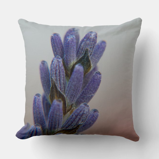 Sweet Smell of Lavender Throw Pillow (Front)