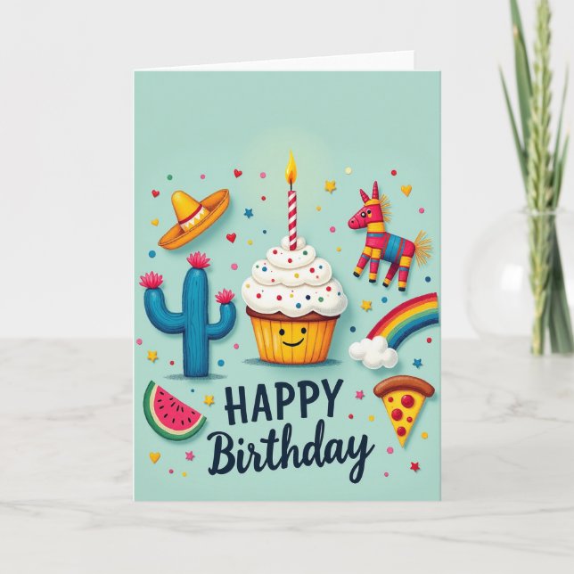 Sweet Smile Birthday Card (Front)