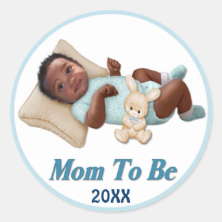 Sweet Smiles - Mom To Be Classic Round Sticker