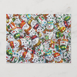 Sweet Snowmen postcard horizontal
