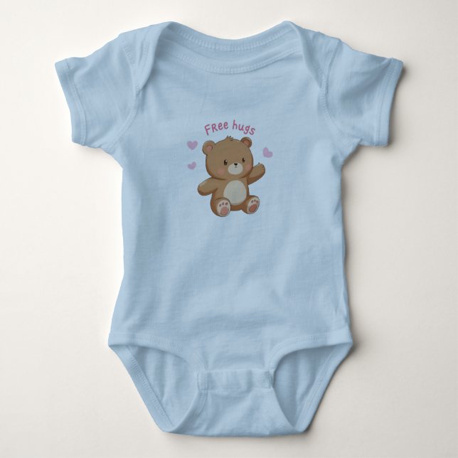 Sweet Snuggles Teddy Bear Bodysuit (Front)