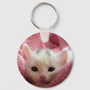 Sweet soft kitty keychain
