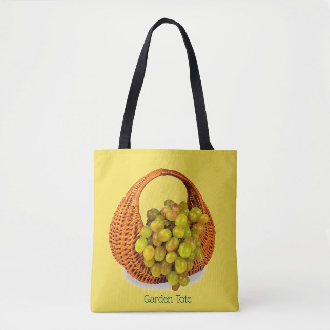 Sweet Sour Grapefruits Basket Trendy Shopping Tote (Front)
