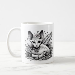 Sweet Sphynx Cat Coffee Mug