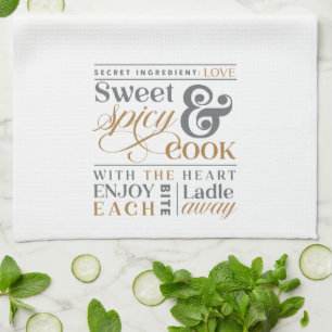Sweet & Spicy Cook Funny Cooking Kitchen Towel