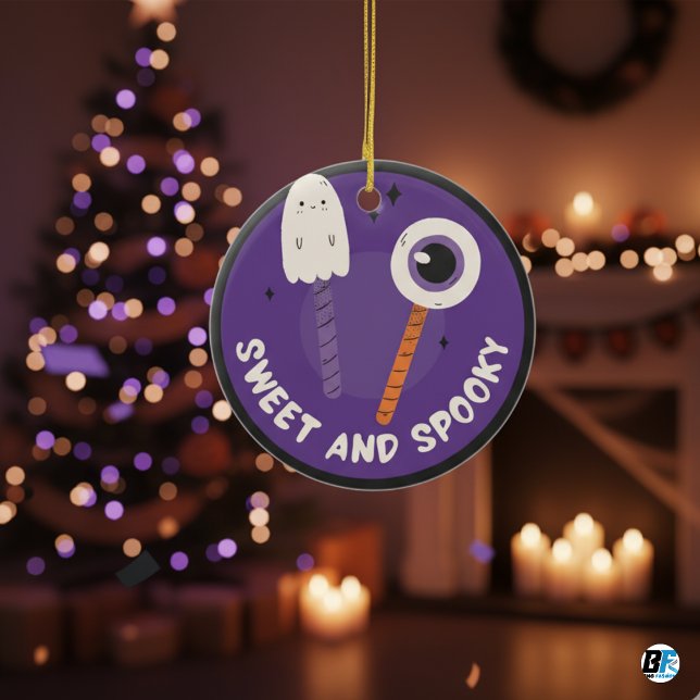 Sweet & Spooky - Halloween Special  Ceramic Ornament (Happy Halloween)