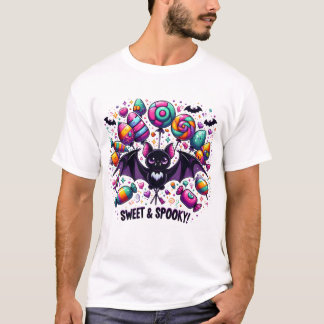 Sweet & Spooky | Halloween Spooky Bat T-Shirt