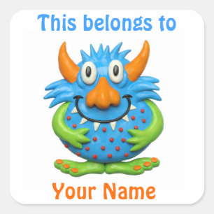 Sweet Spotted Monster Square Sticker