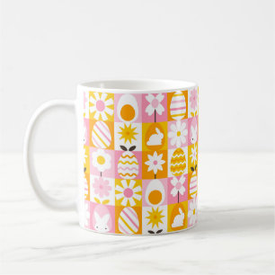 Sweet Spring Easter Patchwork Coffee Mug