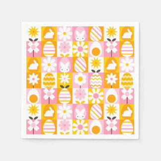 Sweet Spring Easter Patchwork Napkin