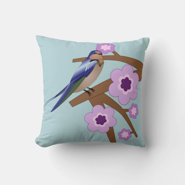 Sweet Spring Throw Pillow (Front)