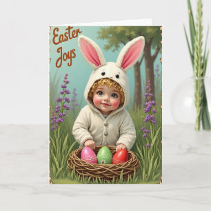 Sweet Springtime Joy Baby Card