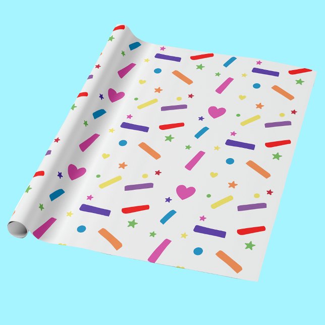 Sweet Sprinkle Birthday Party Theme Wrapping Paper (Creator Uploaded)