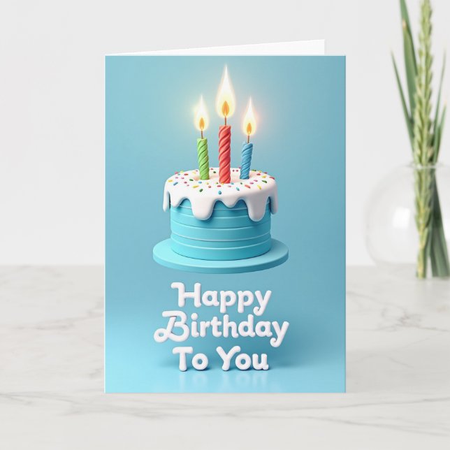 Sweet Sprinkles Cake Card (Front)