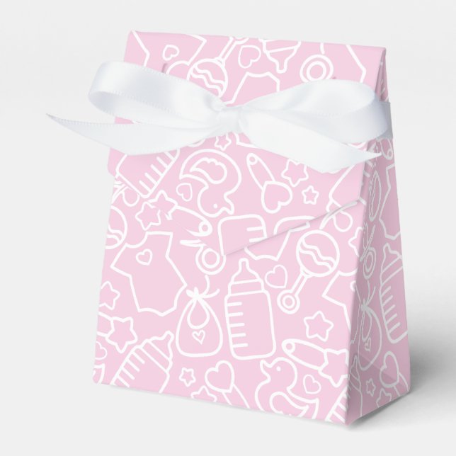 Sweet Sprinkles Pink Favor Box (Front Side)