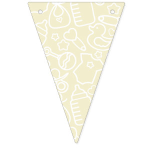 Sweet Sprinkles Yellow Bunting Flags