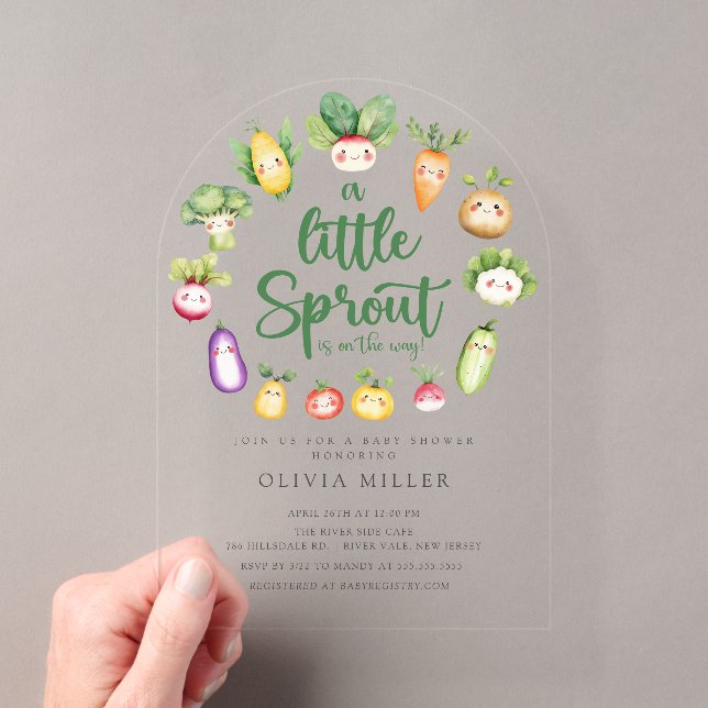  Sweet Sprout Baby Shower Invitation (Insitu (Handheld))