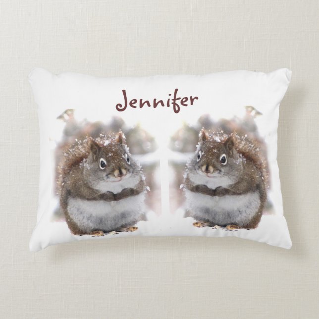 Sweet Squirrels Accent Pillow (Front)