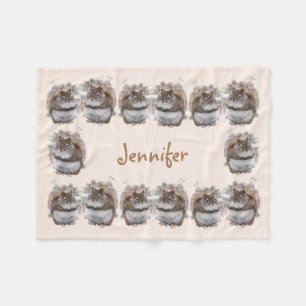 Sweet Squirrels Fleece Blanket