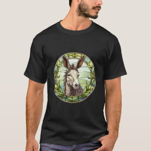 Sweet Stained Glass Donkey T-Shirt