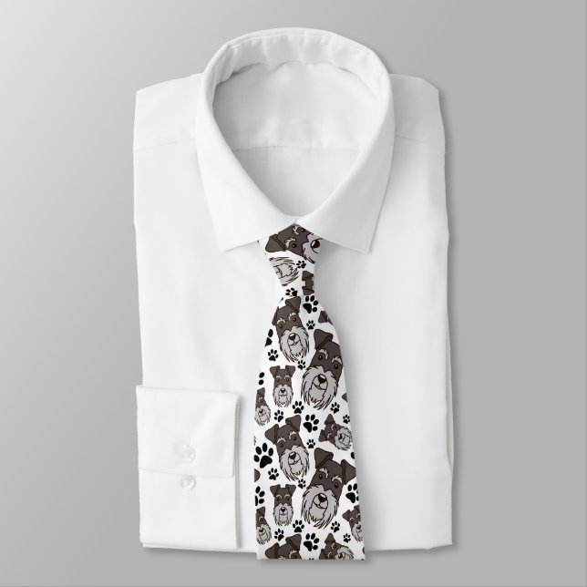 Sweet Standard Schnauzer Miniature Pet Puppy Dog Tie (Tied)