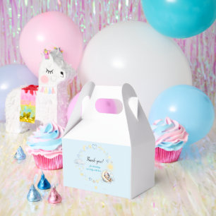 Sweet Stars Blue Clouds Teddy Bear Baby Shower Favor Box