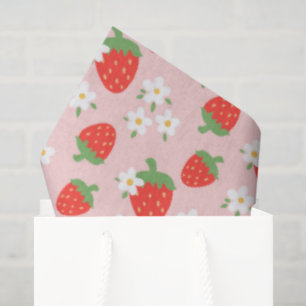 Sweet Strawberries & Daisies Tissue Paper