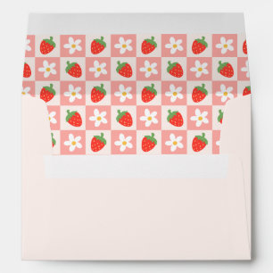Sweet Strawberries & Flowers Envelope