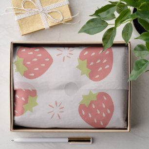 Sweet Strawberries Pattern Tissue Paper