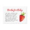 Sweet Strawberry Baby Shower Book Request
