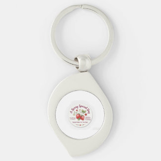 Sweet Strawberry Baby Shower & First Birthday Keychain