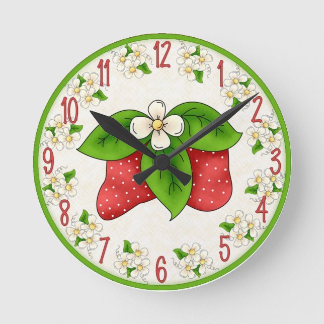Sweet Strawberry Clock (Front)