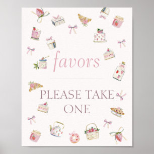 Sweet Strawberry Dessert Baby Shower Favours  Poster