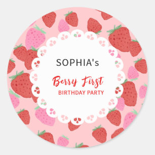 Sweet Strawberry Lace Sticker
