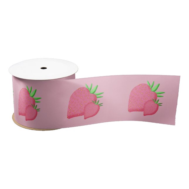 Sweet Strawberry Satin Ribbon (Spool)
