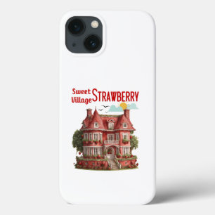Sweet Strawberry Village iPhone 13 Case