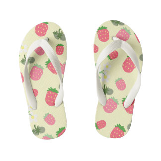 Sweet Strawberry Yellow. Tongs pour enfants
