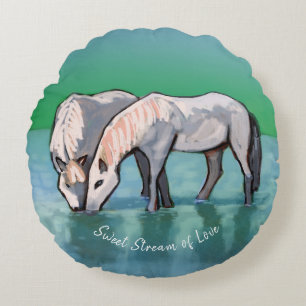 Sweet Stream of Love Throw Pillow