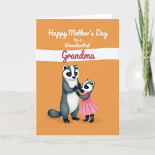 Sweet Striped Mothers Day Card