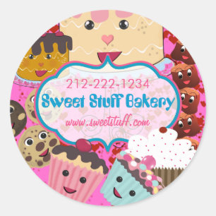 Sweet Stuff Candy Cake Cookies and Cupcake Sticker