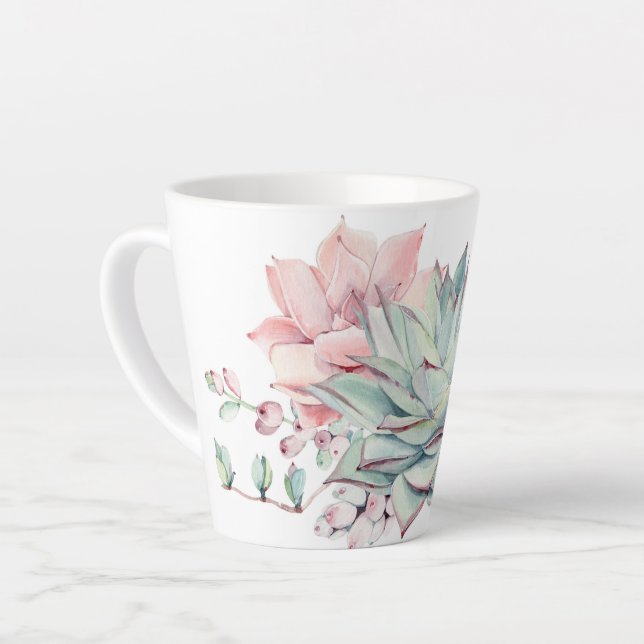 Sweet Succulent Mug Gift  (Left Angle)