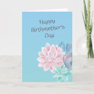 Sweet Succulents Birthmother's Day Card