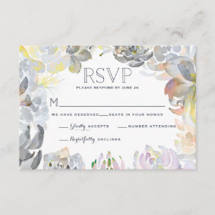 Sweet Succulents Wedding RSVP